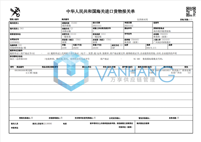 龍眼進(jìn)口報關(guān) 龍眼進(jìn)口報關(guān)